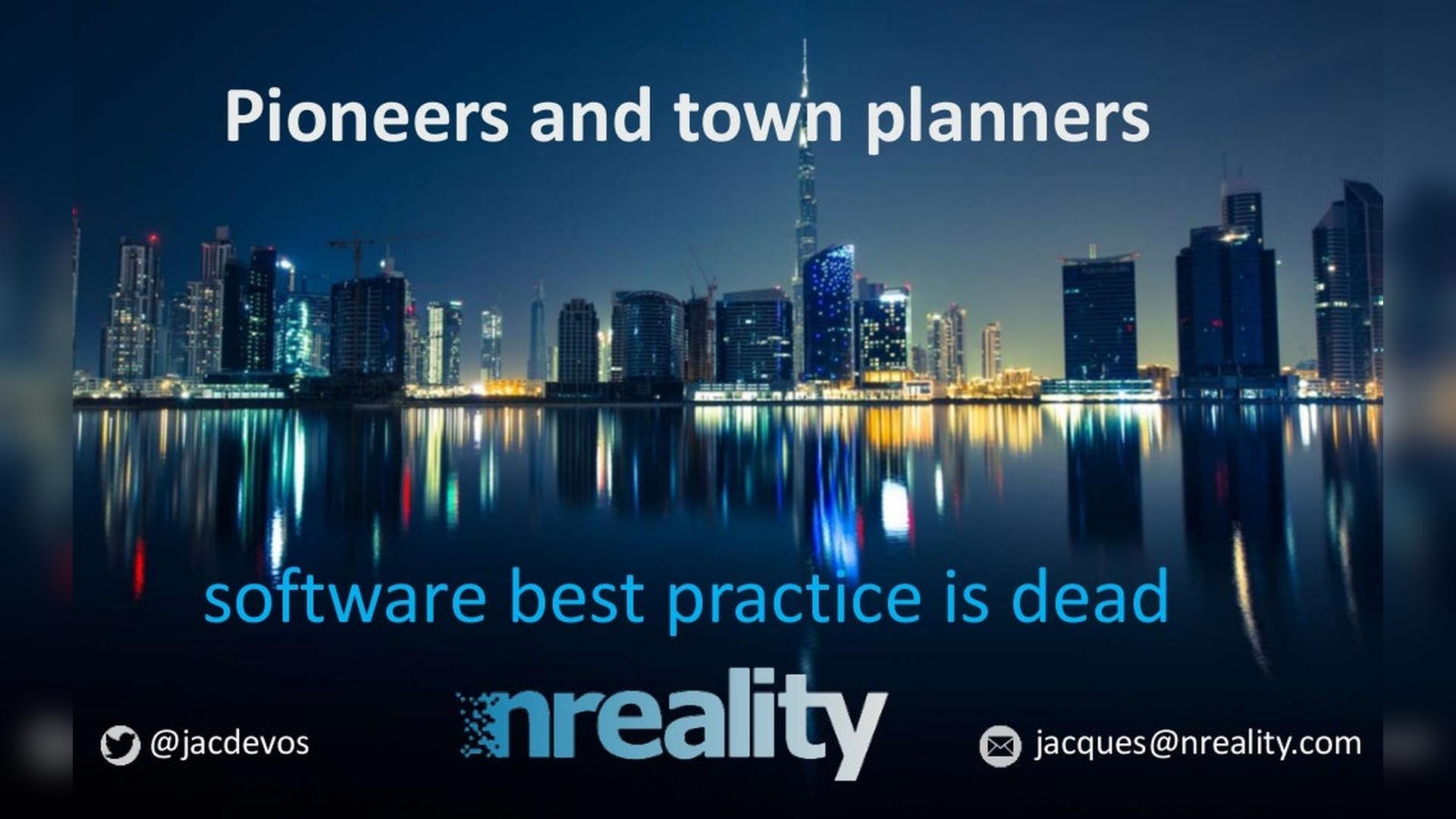 Software best practice is dead