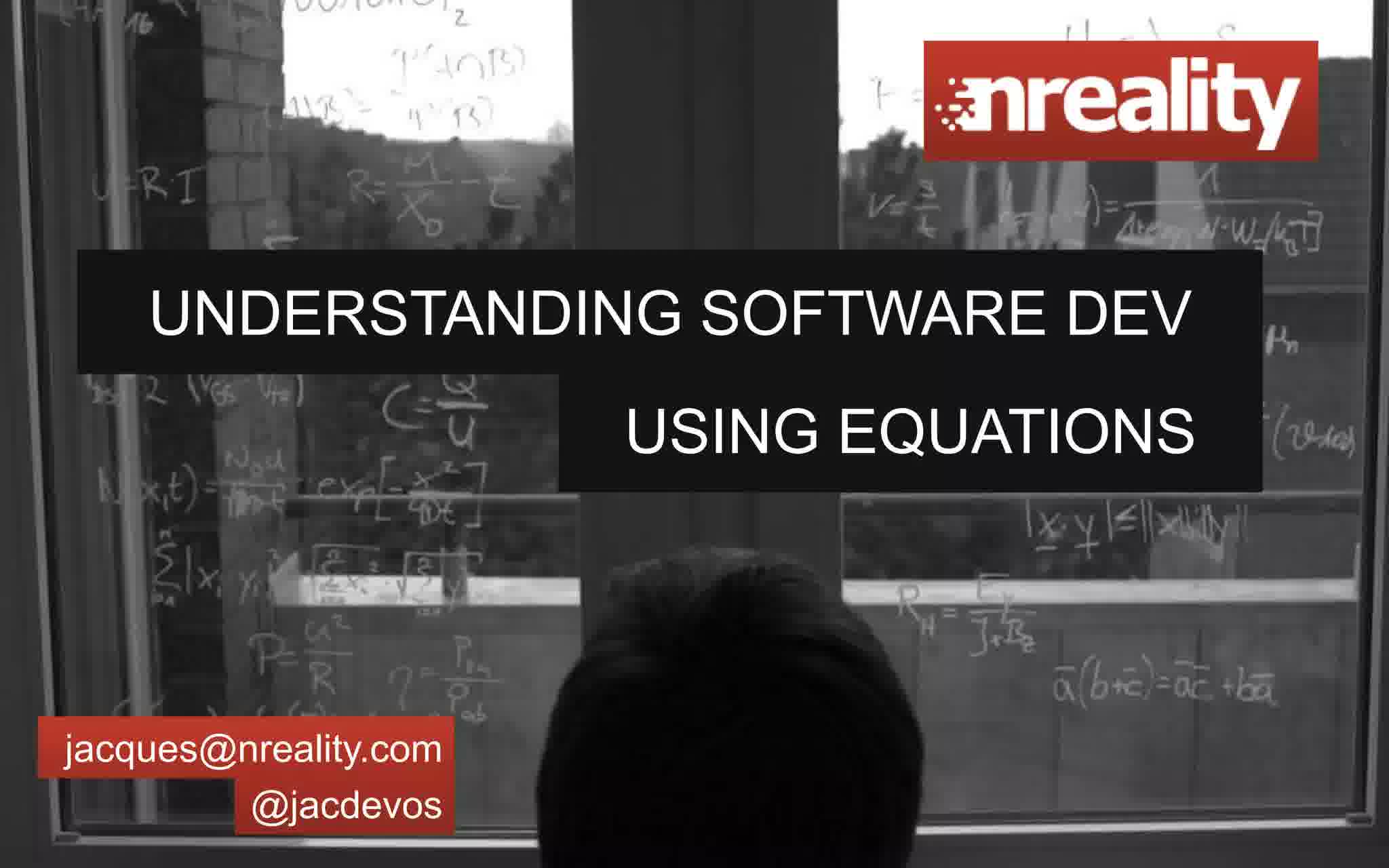 Understanding software engineering with equations
